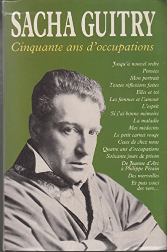 Cinquante ans d'occupations - Sacha Guitry (Poche) - Livre d'occasion