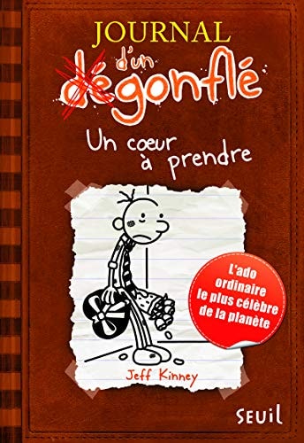 [OCC001689] Journal d'un dégonflé - Un coeur à prendre - Jeff Kinney (Grand format) - Livre d'occasion