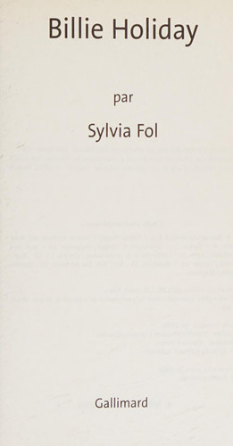 [OCC005986] Billie Holiday - Sylvia Fol (Poche) - Livre d'occasion